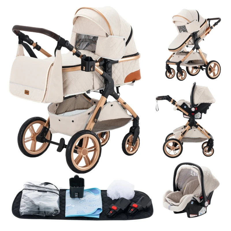 Voici la poussette Trio Tout Terrain Sweet Baby : pratique, confortable et ultras complète